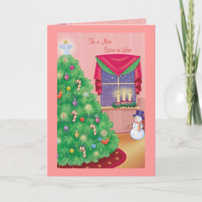 Zu einer Nizza Schwägerin Feiertagskarte (Vorderseite)