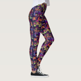 zu ERSTELLEN ist, Graffiti-gedruckte Leggings zu d