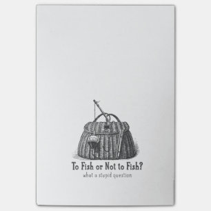 zu fischen oder Vintager Gerätkasten der nicht Post-it Klebezettel