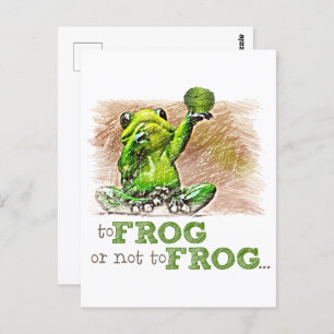 Zu Frosch oder nicht zu Frosch ... Postkarte