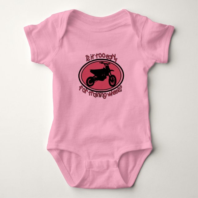 Zu früh für Trainings-Räder Baby Strampler (Vorderseite)