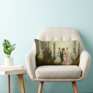 Zu früh von James Tissot, viktorianische Kunst der Lendenkissen