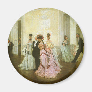 Zu früh von James Tissot, Vintage Viktorianische K Magnet