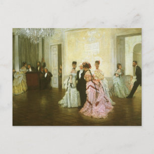 Zu früh von James Tissot, Vintage Viktorianische K Postkarte