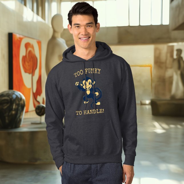 Zu Funky, um zu bewältigen! - Groovy Monkey Hoodie (Von Creator hochgeladen)