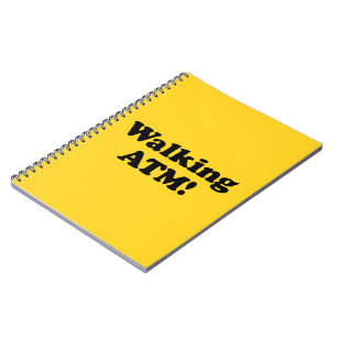 Zu Fuß ATM! Notizblock