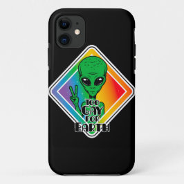 Zu Gay For Earth Funny Alien UFO Case-Mate iPhone Hülle