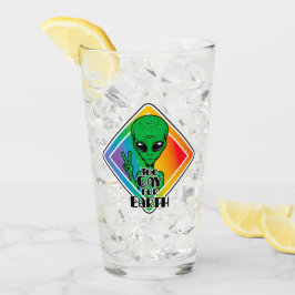 Zu Gay For Earth Funny Alien UFO Glas