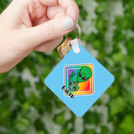 Zu Gay For Earth Funny Alien UFO Schlüsselanhänger