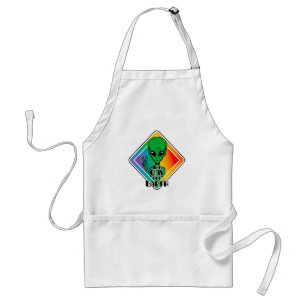 Zu Gay For Earth Funny Alien UFO Schürze
