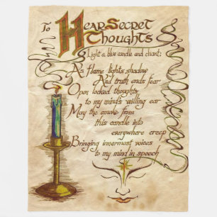 Zu geheime Gedanken hören Fleecedecke