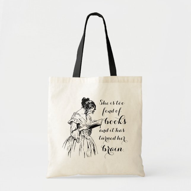 Zu gern Bücher Louisa May Alcott Tasche (Vorne)