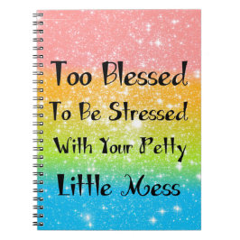 Zu gesegnet, um auf Platz 1 gedrängt zu werden Notizblock