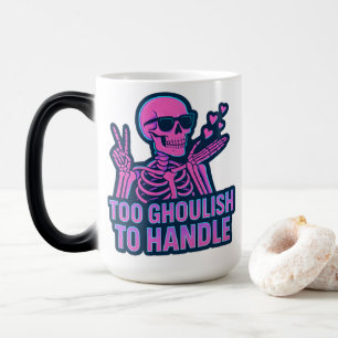 Zu Ghoulish um es zu handhaben - Coole Skeletton S Verwandlungstasse