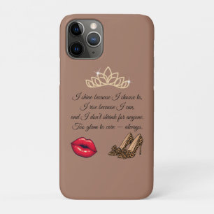 Zu glamourös, um sich zu kümmern – Chic-Zitat Case-Mate iPhone Hülle