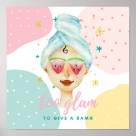 Zu glänzen, um ein Niedliches, sonniges Mädchen zu Poster