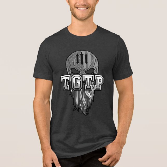 Zu grau zum Spielen Tri-Blend Shirt (Vorderseite)