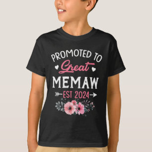 Zu Great Memaw Est 2024 Blume T-Shirt