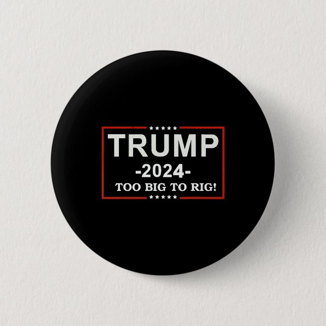 - zu groß, um Sprichwort Trump 2024 zu gefährden Button (Vorderseite)