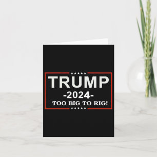 - zu groß, um Sprichwort Trump 2024 zu gefährden Karte