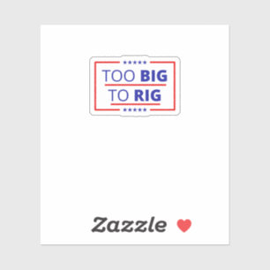 Zu groß, um Trump 2024 zitieren zu können Amerika Aufkleber