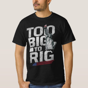 Zu groß, um Trump im Jahr 2024 mit seinem Zitat Ra T-Shirt