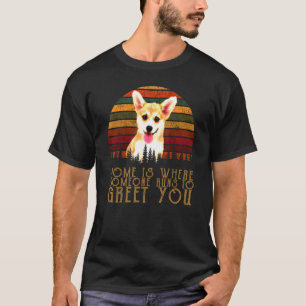 Zu grüßen Sie schlagen Freund Corgi T-Shirt