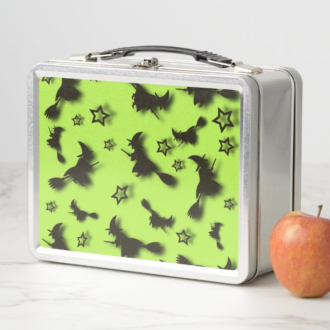 Zu Halloween Abend 3D unter Sternen fliegen Metall Brotdose (Beispiel)