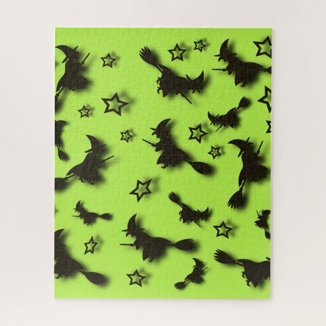 Zu Halloween Abend 3D unter Sternen fliegen Puzzle (Vertikal)