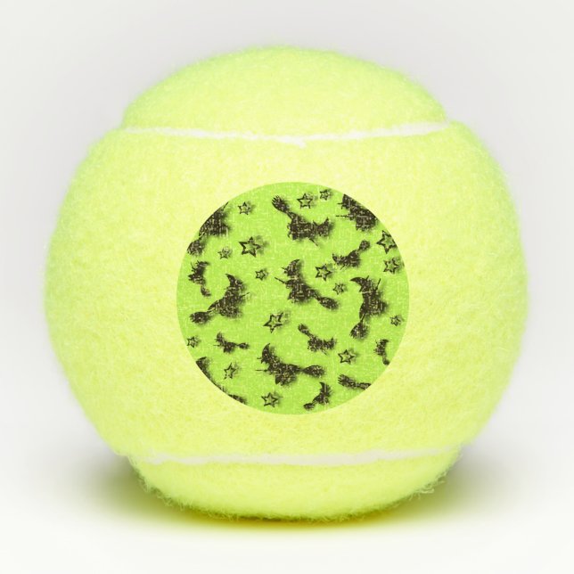Zu Halloween Abend 3D unter Sternen fliegen Tennisbälle