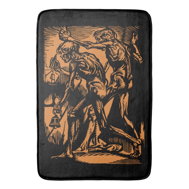 Zu Halloween-Horror toter Bergleute Badematte (Vorderseite Vertikal)