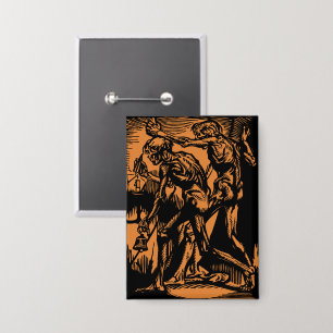 Zu Halloween-Horror toter Bergleute Button