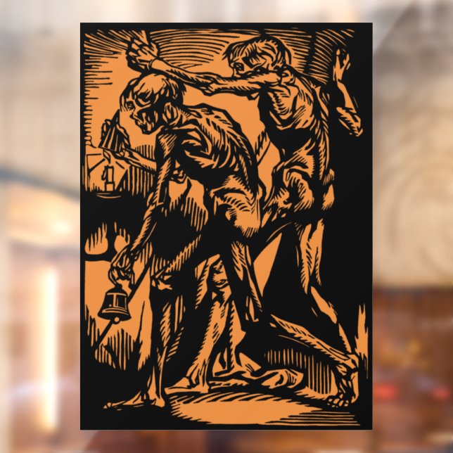 Zu Halloween-Horror toter Bergleute Fensteraufkleber (Blatt 2)