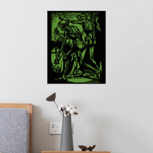 Zu Halloween-Horror toter Bergleute Foliendrucke