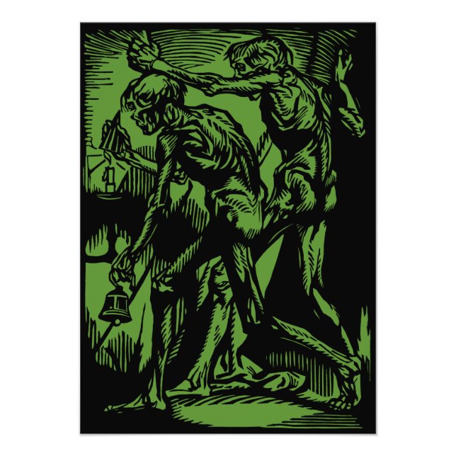 Zu Halloween-Horror toter Bergleute Fotodruck (Vorne)