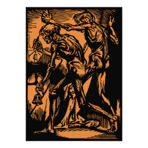 Zu Halloween-Horror toter Bergleute Fotodruck