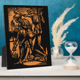 Zu Halloween-Horror toter Bergleute Fotoplatte