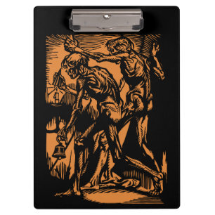 Zu Halloween-Horror toter Bergleute Klemmbrett