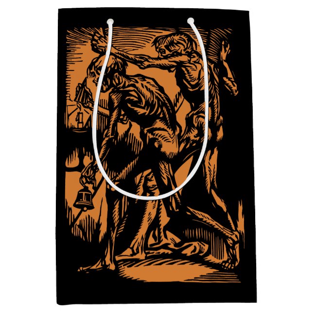 Zu Halloween-Horror toter Bergleute Mittlere Geschenktüte (Vorderseite)