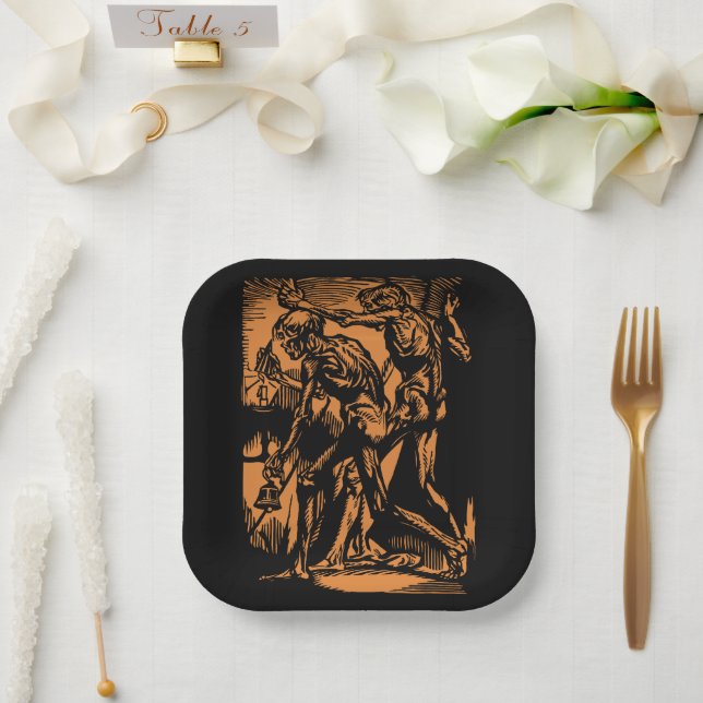 Zu Halloween-Horror toter Bergleute Pappteller (Hochzeit)