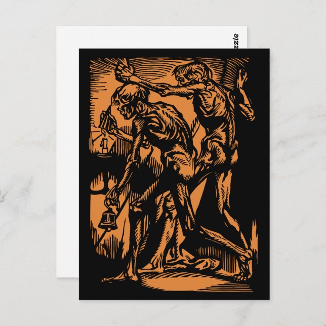 Zu Halloween-Horror toter Bergleute Postkarte (Vorne/Hinten)