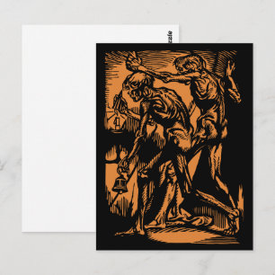 Zu Halloween-Horror toter Bergleute Postkarte
