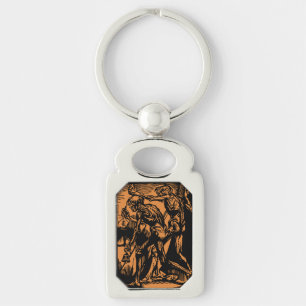 Zu Halloween-Horror toter Bergleute Schlüsselanhänger