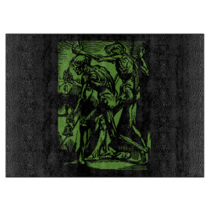 Zu Halloween-Horror toter Bergleute Schneidebrett