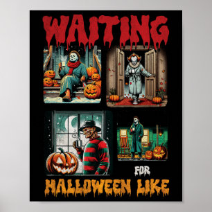 Zu Halloween like Killers Horror Movie Sc gewartet Poster