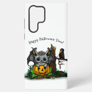 zu Halloween , Niedlichem Fleet und Raven gewartet Samsung Galaxy Hülle