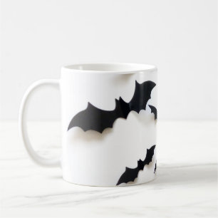 Zu Halloween nur Fledermäuse. Kaffeetasse
