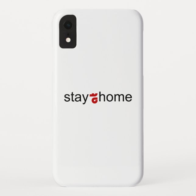 Zu Hause bleiben Case-Mate iPhone Hülle (Rückseite)