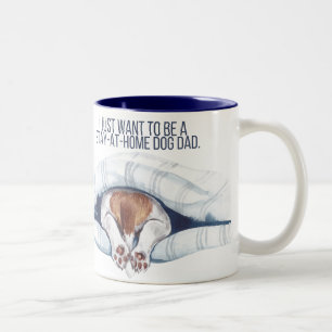 Zu-Hause-Hunde-Vater-Tasse Zweifarbige Tasse