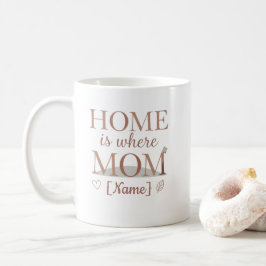 Zu Hause ist da, wo Mama ist Personalisierter Bech Kaffeetasse